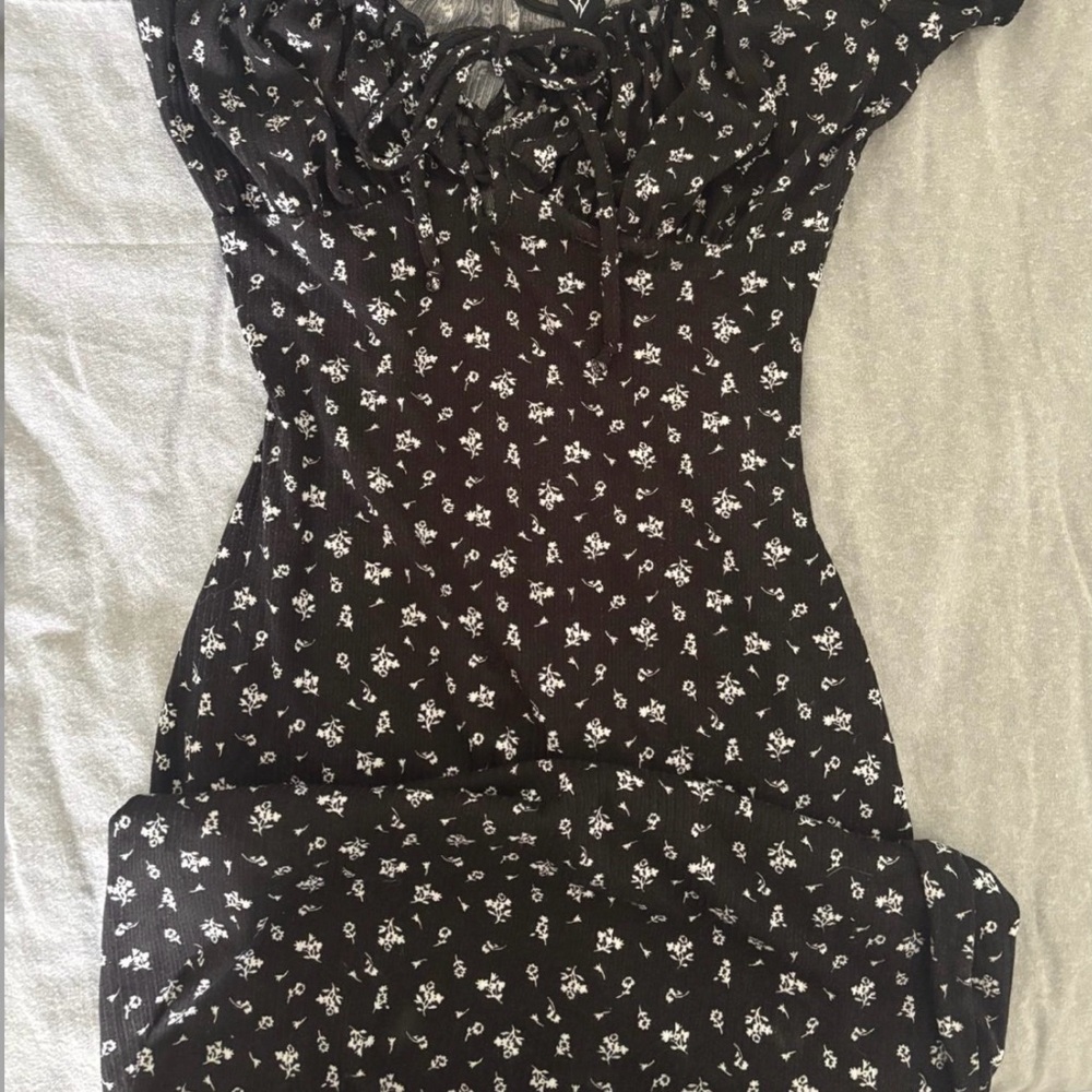 Windsor Black and White Floral Maxi Dress